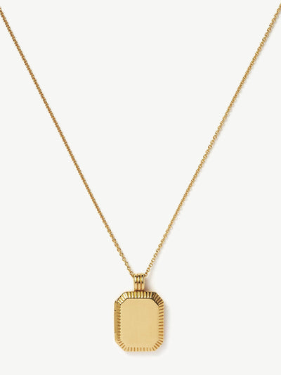 Missoma Engravable locket pendant necklace at Collagerie