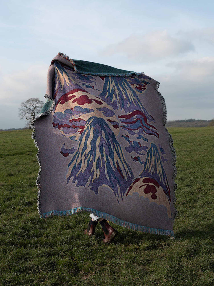 Mount Lucio recycled cotton blanket