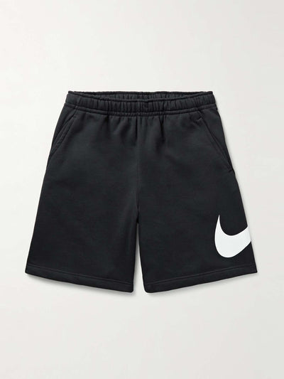 Nike Sportswear club straight-leg logo cotton-blend jersey shorts at Collagerie