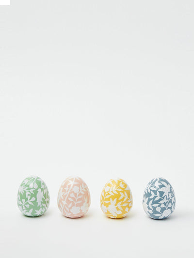 Mrs Alice Floral decorative eggs (set of 4) at Collagerie