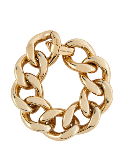 Isabel Marant Gold tone chain link bracelet at Collagerie
