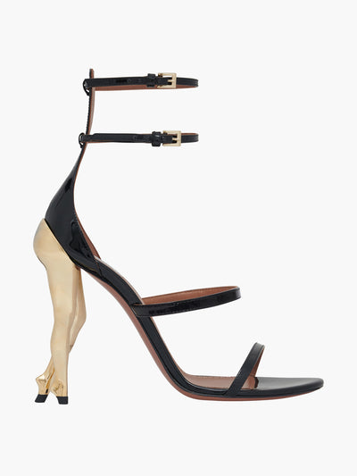 Alaïa Strappy patent-leather sandals at Collagerie