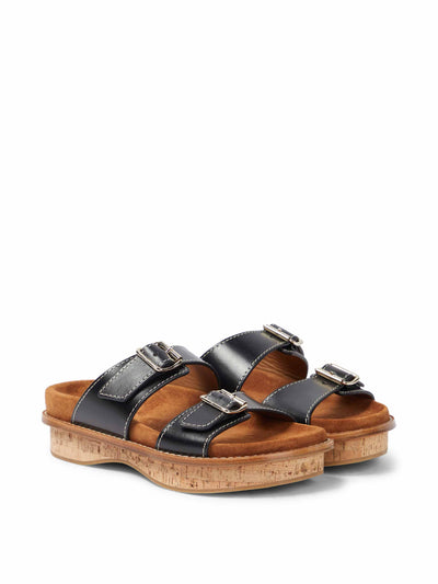 Chloé Leather buckled sandals at Collagerie