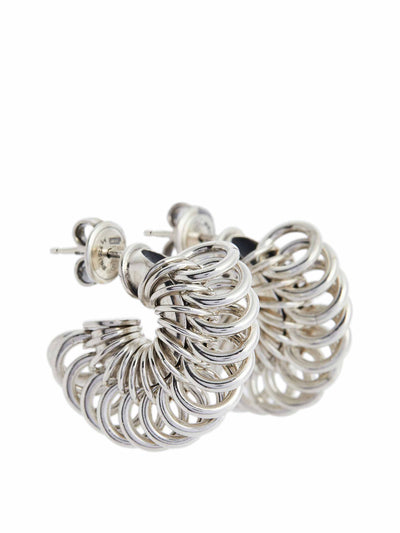 Bottega Veneta Silver ring earrings at Collagerie