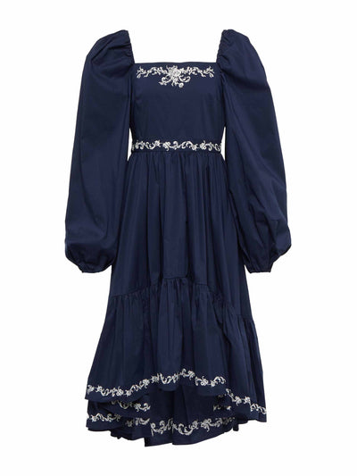 Caroline Constas Embroidered midi dress at Collagerie