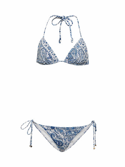 Etro Blue paisley bikini at Collagerie