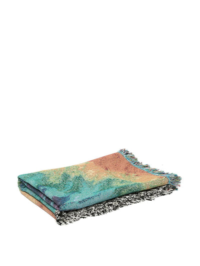 Fred Segal Tie-dye fringed blanket at Collagerie