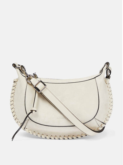 Isabel Marant Cream suede moon bag at Collagerie