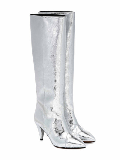 Isabel Marant Laomi leather knee-high boots at Collagerie