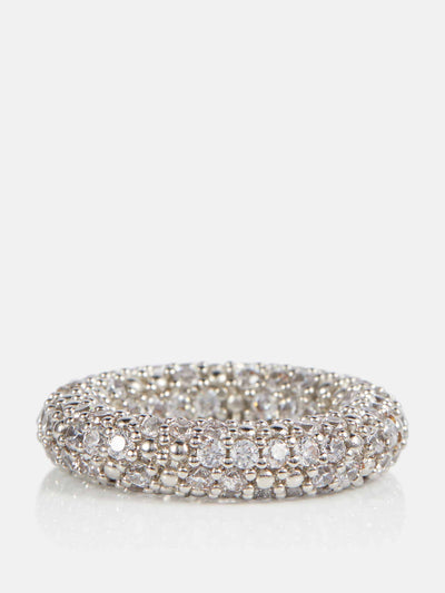 Jil Sander Crystal-embellished ring at Collagerie