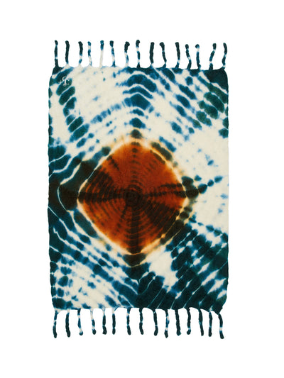 Jil Sander Tie-dye mohair-blend blanket at Collagerie