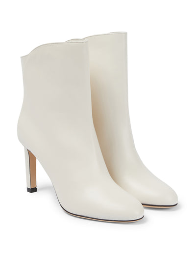 Jimmy Choo Cream calfskin boots at Collagerie