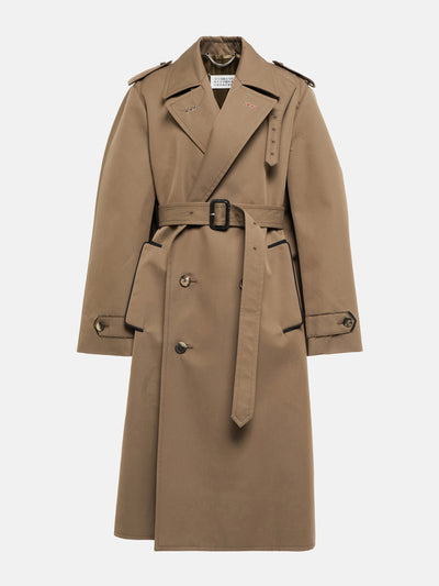 Maison Margiela Cotton twill trench coat at Collagerie