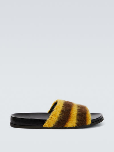 Marni Striped slides at Collagerie