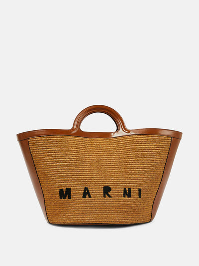 Marni Leather trimmed tote bag at Collagerie