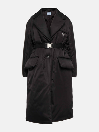 Prada Black nylon puffer jacket at Collagerie