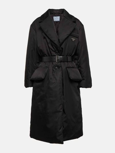 Prada Black padded coat at Collagerie