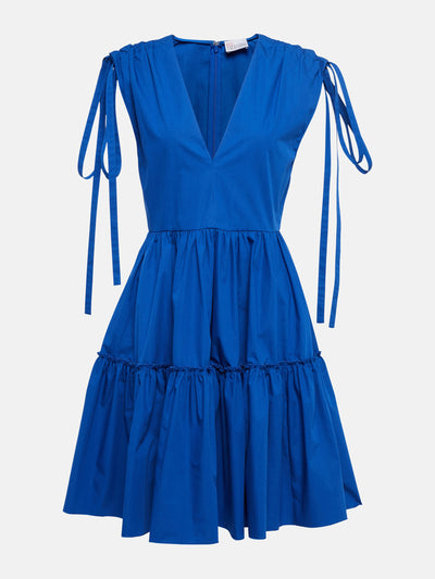 REDvalentino Blue tiered mini dress at Collagerie