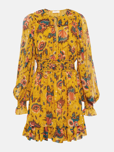 Ulla Johnson Floral chiffon mini dress at Collagerie