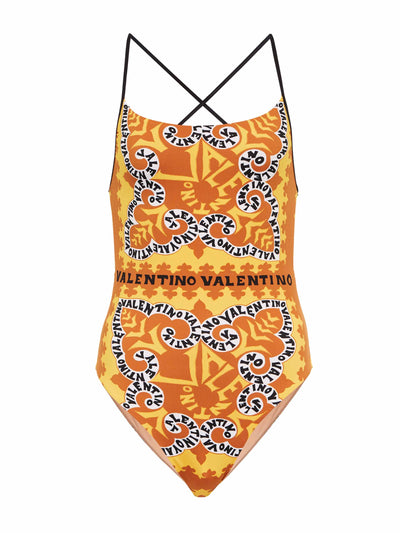 Valentino Cross back swimsuit at Collagerie