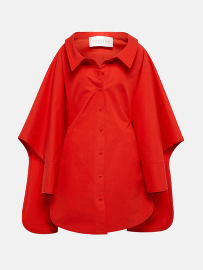 Valentino Red mini shirt dress at Collagerie