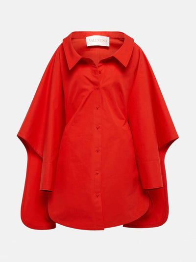 Valentino Red tailored cotton minidress at Collagerie