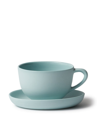 Mud Australia Blue tea cup and saucer set at Collagerie