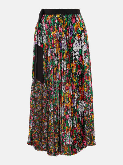 Sacai High rise floral skirt at Collagerie