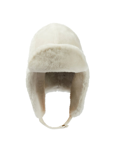 Yves Salomon Shearling hat at Collagerie