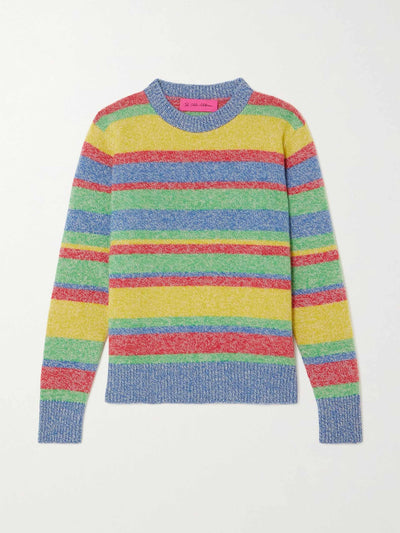 The Elder Statesman Striped cashmere sweater at Collagerie