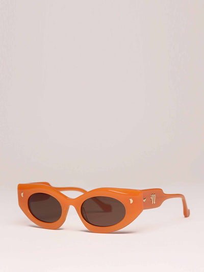 Nanushka Orange bio plastic sunglasses at Collagerie