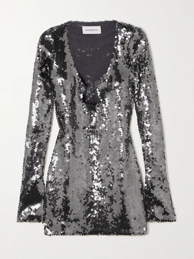 16Arlington Solaria sequined tulle mini dress at Collagerie