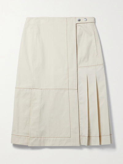 3.1 Phillip Lim Cream pleated skirt at Collagerie