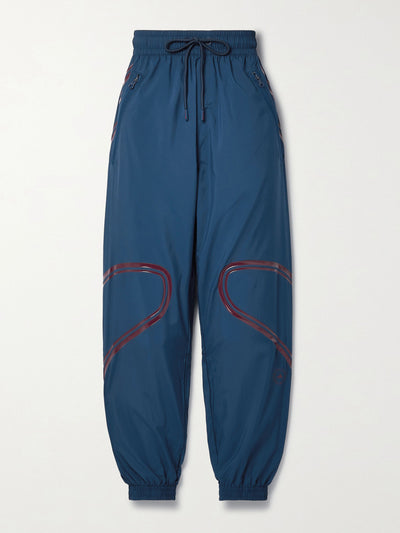 Adidas By Stella Mccartney Navy printed recycled-ripstop tapered track pants at Collagerie