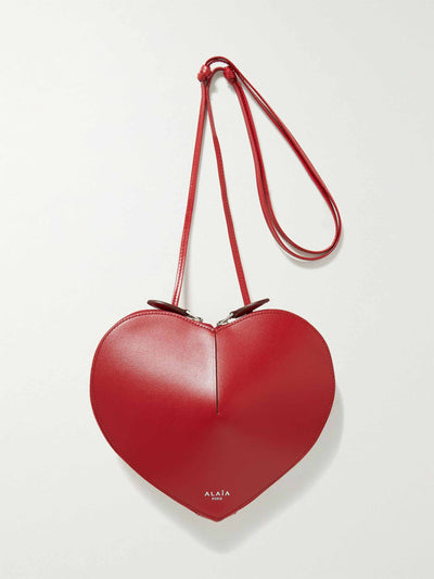 Alaïa Le Cœur small leather shoulder bag at Collagerie