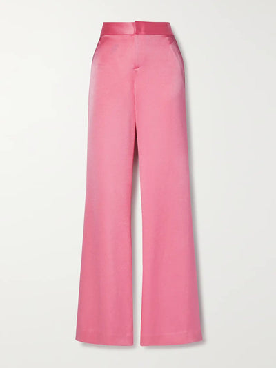 Alice + Olivia Deanna hammered-satin pants at Collagerie