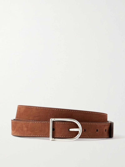 Andersons Brown nubuck belt at Collagerie