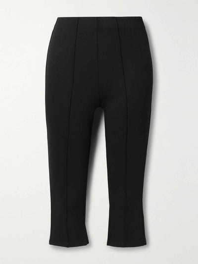 Anine Bing Cropped stretch straight-leg pants at Collagerie