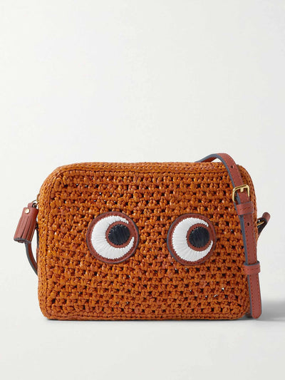 Anya Hindmarch Woven raffia shoulder bag at Collagerie