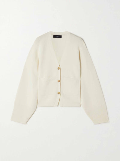 Arch4 Ivory Blaire cashmere cardigan at Collagerie