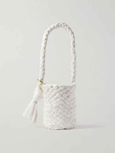 Bottega Veneta White leather shoulder bag at Collagerie