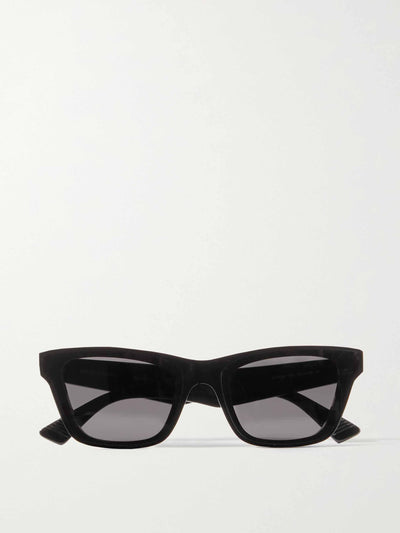 Bottega Veneta Black square frame sunglasses at Collagerie