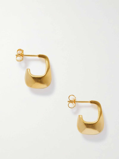 By pariah Recycled gold vermeil hoop earrings at Collagerie