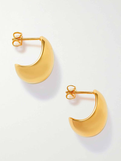 By Pariah Recycled gold vermeil hoop earrings at Collagerie