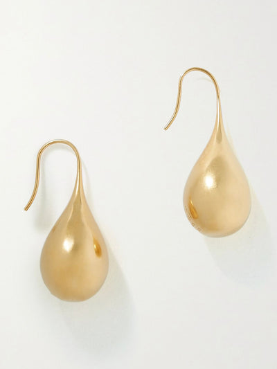 By Pariah Recycled gold vermeil drop earrings at Collagerie