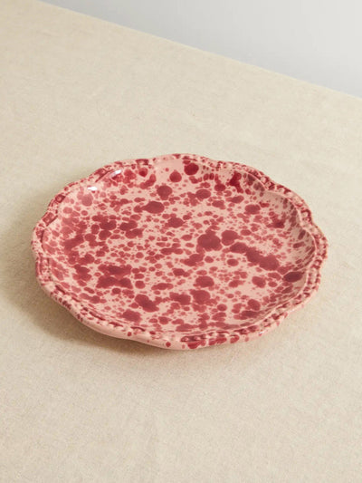 Cabana Speckled ceramic dessert plate at Collagerie