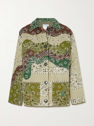 Call it by your name Patchwork paisley-print cotton-poplin jacket at Collagerie