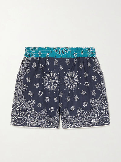 call it by your name Patchwork paisley-print cotton-poplin shorts at Collagerie