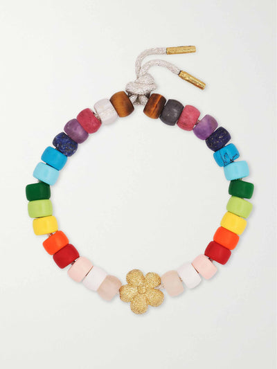 Carolina Bucci Forte beads 18-kt gold and multi-stone bracelet kit at Collagerie