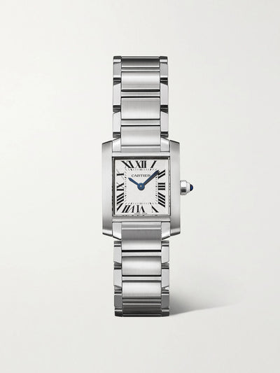 Cartier Small stainless-steel Tank Française watch at Collagerie